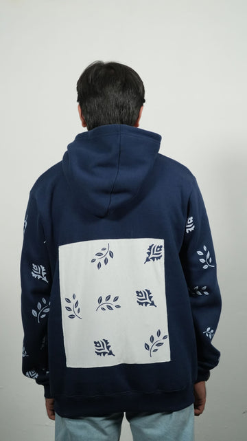 Blue & White Hoodie